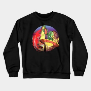 Urban City Alien Graffiti Crewneck Sweatshirt